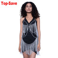 High-End Metal Tassel Body Chain Women's Clothing 2025 Summer Sexy Dress Sparkling Accessories Shiny Clubwear Party Jewelry Y2K